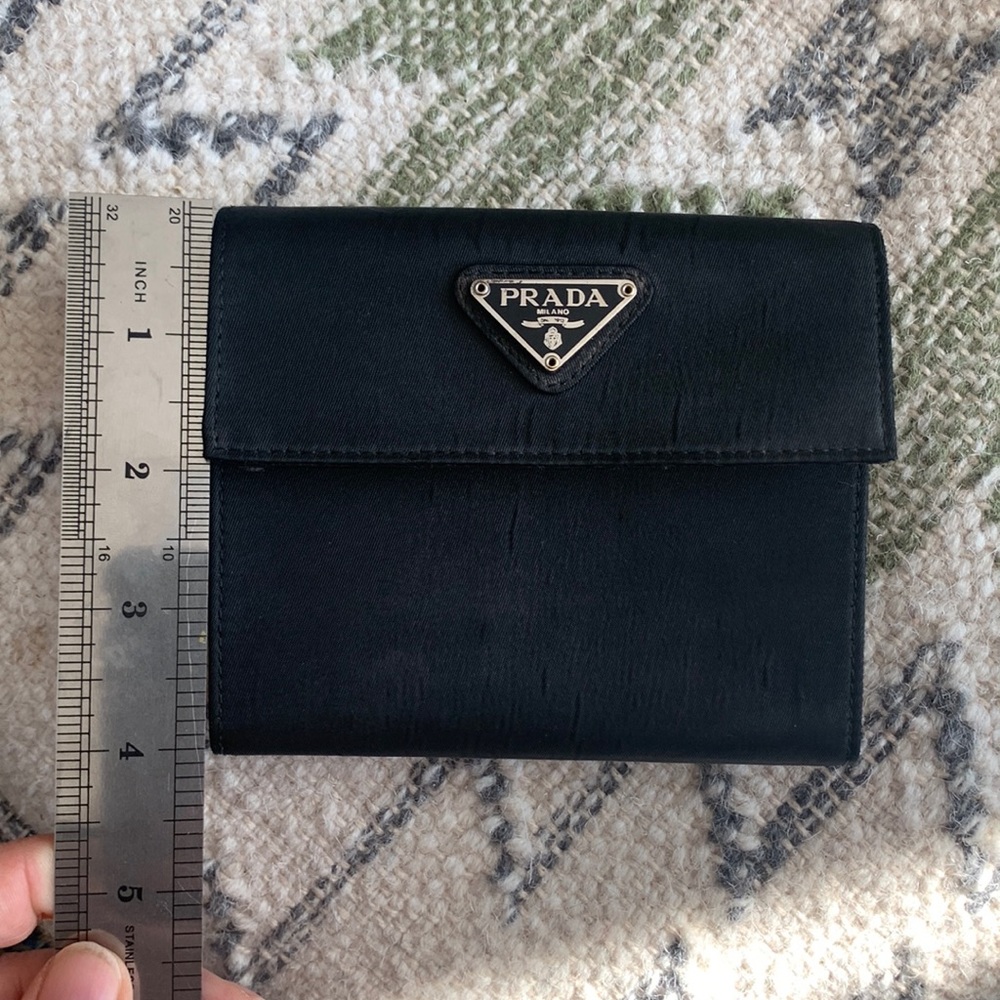 PRADA Nylon & Leather Wallet-100% Authentic & Good Used Condition! - Picture 10 of 11